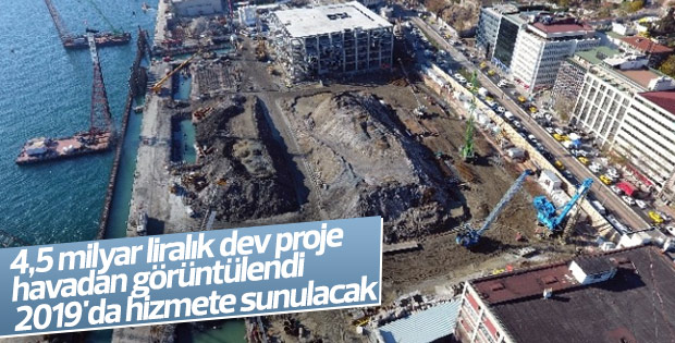 Galataport projesi havadan görüntülendi