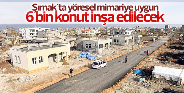 Cizre ve Silopi'de konut çalışmaları sürüyor