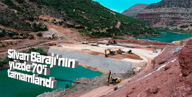 Silvan Barajı'nın yüze 70'i tamamlandı