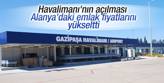 Alanya'da emlak fiyatları yükseldi