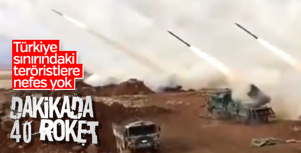 Zeytin Dalı Harekatı'nda Afrin'deki hedeflerin vurulma anı