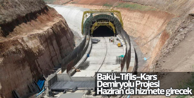 Bakü-Tiflis-Kars Demiryolu haziran ayında açılacak