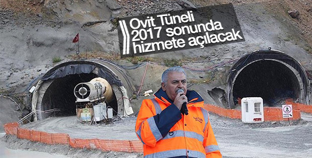 Başbakan Yıldırım Ovit Tüneli'nin açılışına katıldı