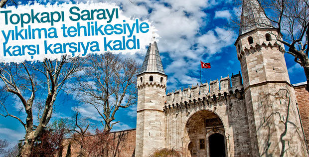 Topkapı Sarayı'nda derin çatlaklar oluştu