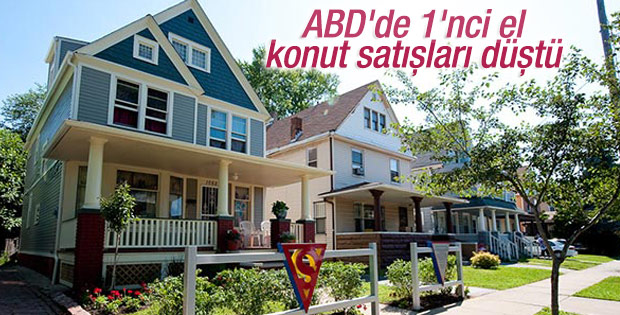 ABD'de 1'nci el konut satışları düştü