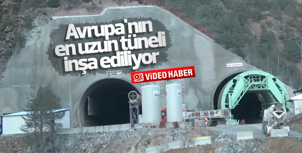 Yeni Zigana Tüneli Projesi'nde çalışmalar sürüyor