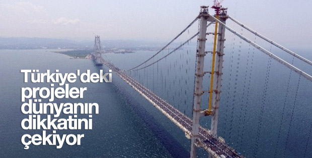 Türkiye'de gerçekleştirilen projeler dikkat çekiyor