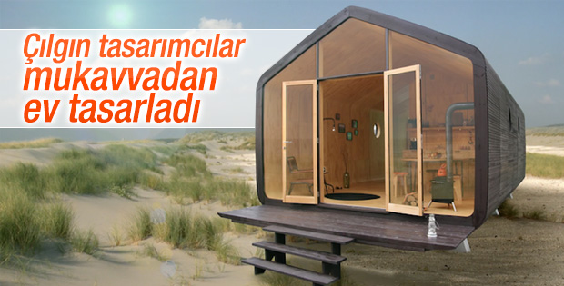 Hollandalı tasarımcılar mukavvadan ev yaptı