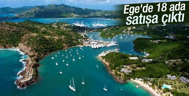 Ege'de 18 ada satışa çıktı