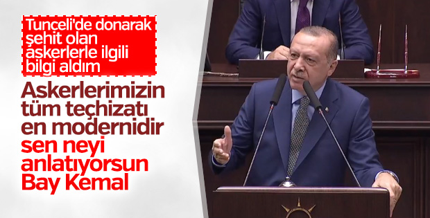 Erdoğan'dan Kılıçdaroğlu'na şehit yanıtı
