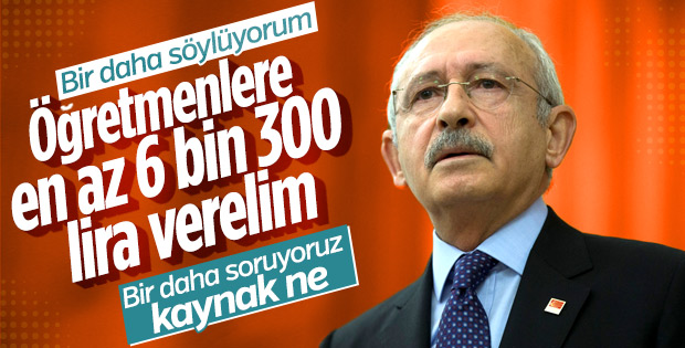 Kılıçdaroğlu: Öğretmenlere birer maaş ikramiye verelim