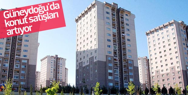 Güneydoğu'da konut satışları artıyor