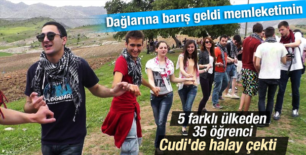Yabancı öğrenciler Cudi Dağı eteklerinde barışı kutladılar İZLE
