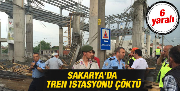 Sakarya Arifiye'de istasyon çöktü