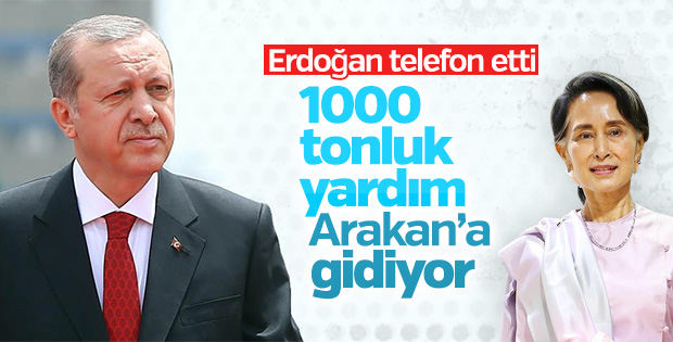 Türkiye'den Arakan'a bin tonluk yardım