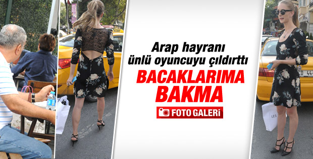 Arap turist Yasemin Allen'i çıldırttı: Bacaklarıma bakma