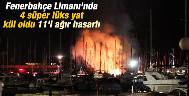 Kadıköy Yat Limanı'nda yangın