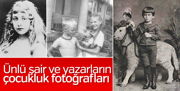 Ünlü şair ve yazarların çocukluk fotoğrafları