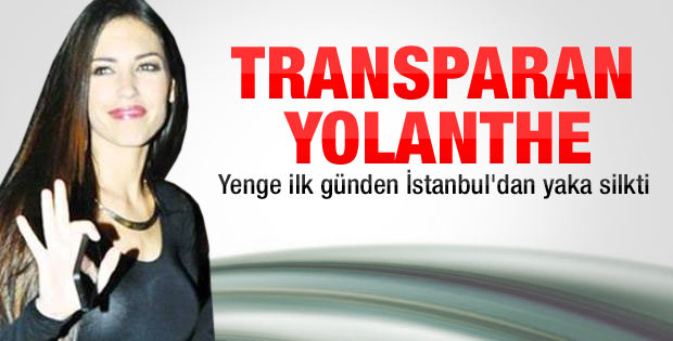 Sneijder'in eşi Yolanthe İstanbul trafiğinden rahatsız