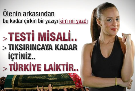 Yeni Akit yazarı Serdar Arseven'in Defne Joy yazısı