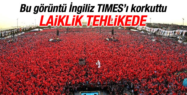 Yenikapı mitingi Times'ı korkuttu