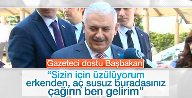 Binali Yıldırım'dan gazetecilere: Sizin için üzülüyorum
