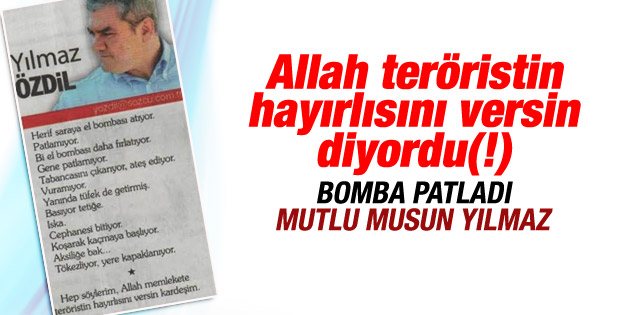 Yılmaz Özdil Dolmabahçe saldırısı için planlı demişti