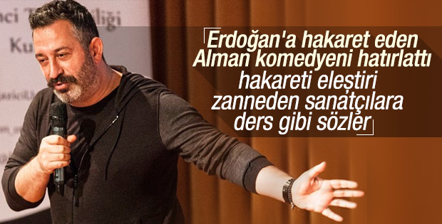 Cem Yılmaz Erdoğan'a hakaret eden komedyeni eleştirdi