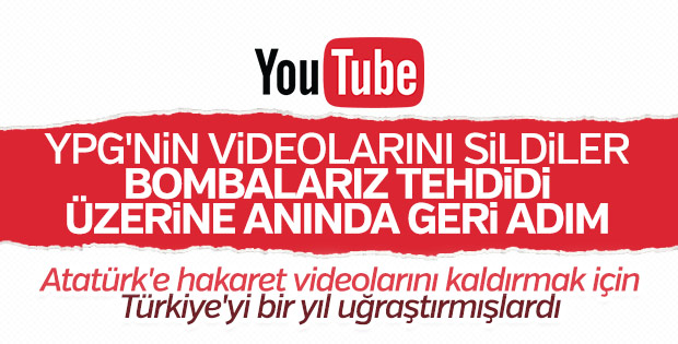 YouTube, terör örgütü PKK/YPG'ye boyun eğdi