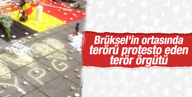 PKK'lılar Brüksel'de terörü protesto etti