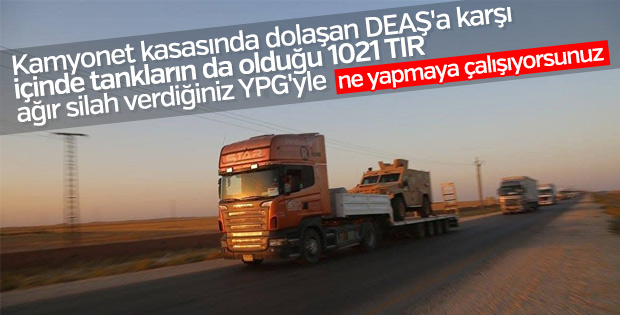 ABD'den yine terör örgütü PKK/PYD'ye askeri yardım
