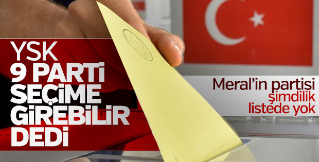YSK seçimlere katılabilecek partileri açıkladı