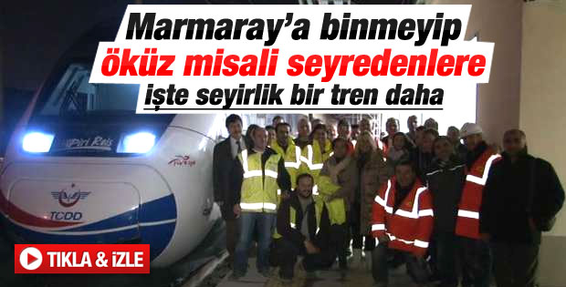Yüksek Hızlı Tren ilk yolcuları ile İstanbul'a ulaştı İZLE