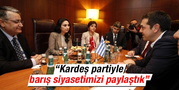 HDP'li Yüksekdağ: Kardeş Çipras ile barışı görüştük