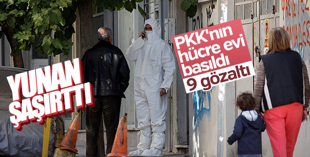 Yunanistan'da PKK operasyonu