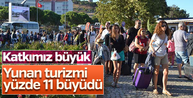 Yunanistan'da turizm gelirleri arttı