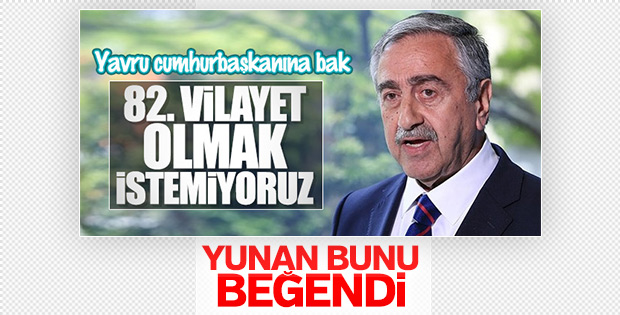 Yunan medyası Mustafa Akıncı'nın sözlerini alkışlıyor