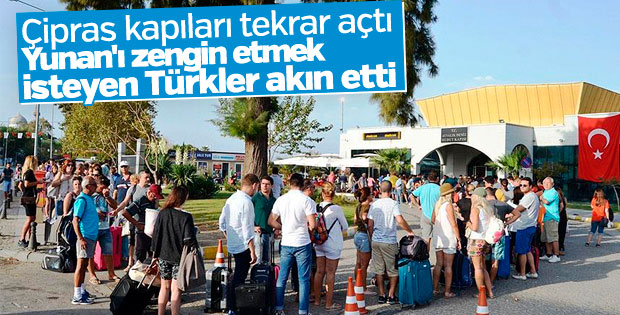 Yunanistan kapıları açtı Türkiye'den geçişler başladı