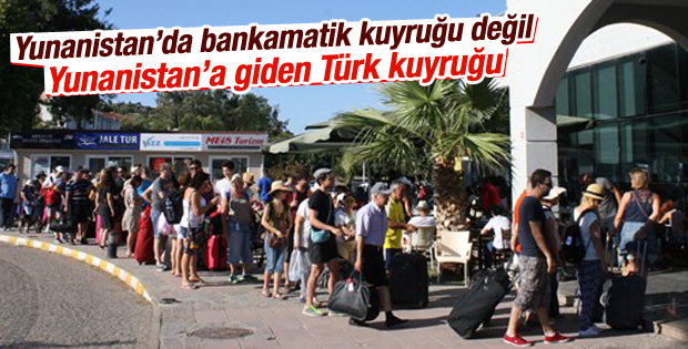 Türk turistler Yunanistan'a akın etti