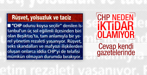 CHP'li Yurt gazetesinde CHP'li başkana ağır sözler