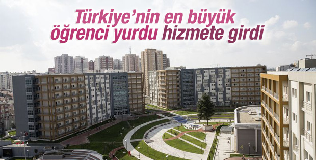 Türkiye’nin en büyük öğrenci yurdu açıldı