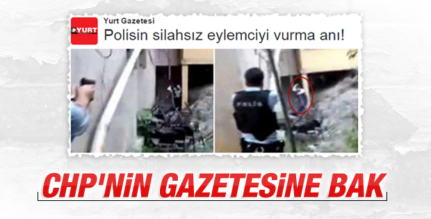 CHP'nin gazetesi teröriste eylemci dedi