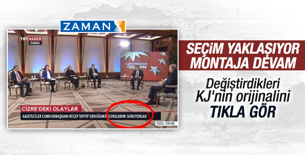 Cemaat yine montaja sarıldı