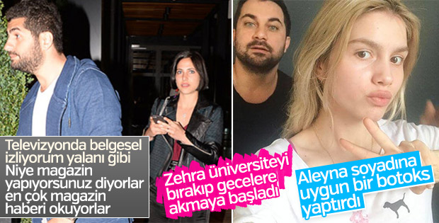 Zehra gecelerde, Aleyna Tilki estetik yaptırdı