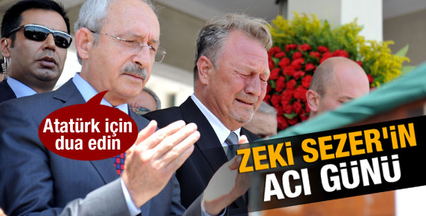 Zeki Sezer'in eşi toprağa verildi