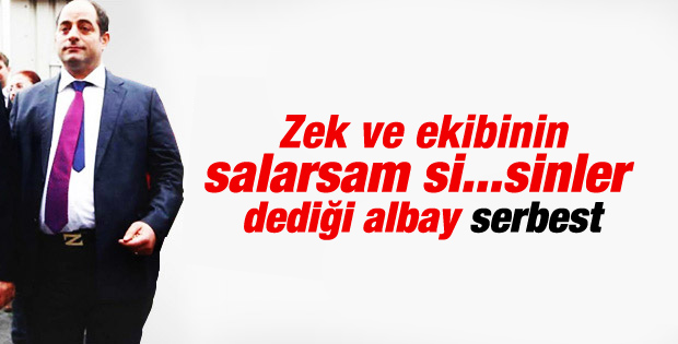 Albay Ahmet Zeki Üçok'a tahliye