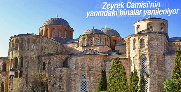 Zeyrek Camisi'nin yanındaki binalara Roma dönüşümü