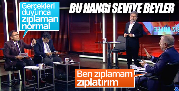CNN Türk canlı yayınında 'zıplatırım' tartışması