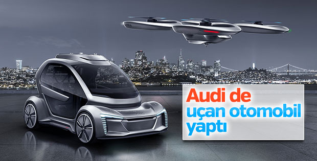 Audi uçan otomobilini tanıttı