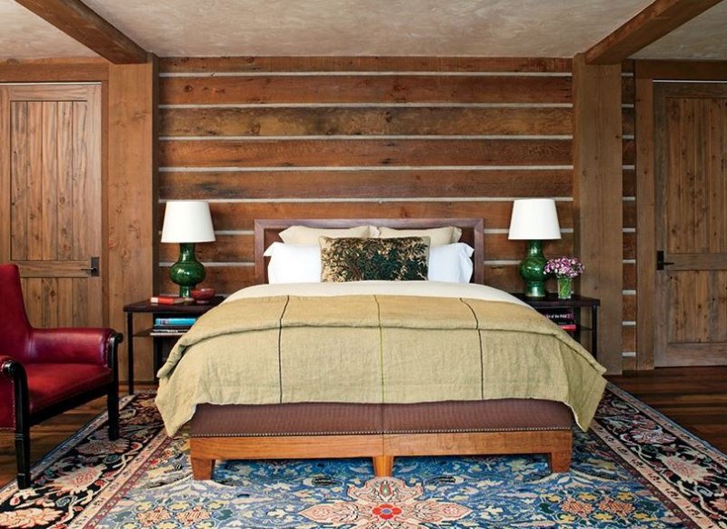 Rustik yatak odası dekorasyonu